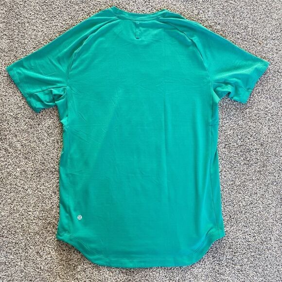 Lululemon Men’s Drysense Short Sleeve Shirt in Maldives Green - Picture 4 of 11